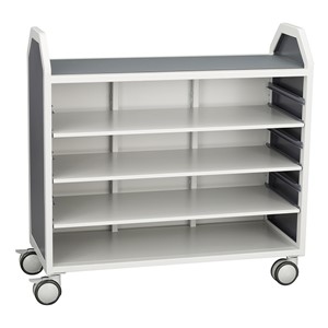 Profile Series Mobile Storage Cart w/ Adjustable Shelves (42" W x 35 1/2" H) - Front
