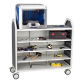Profile Series Mobile Storage Cart w/ Adjustable Shelves