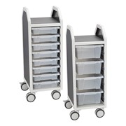 Profile Series Single-Wide Mobile Classroom Storage Cart