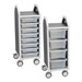 Profile Series Single-Wide Mobile Classroom Storage Cart