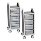 Profile Series Single-Wide Mobile Classroom Storage Cart
