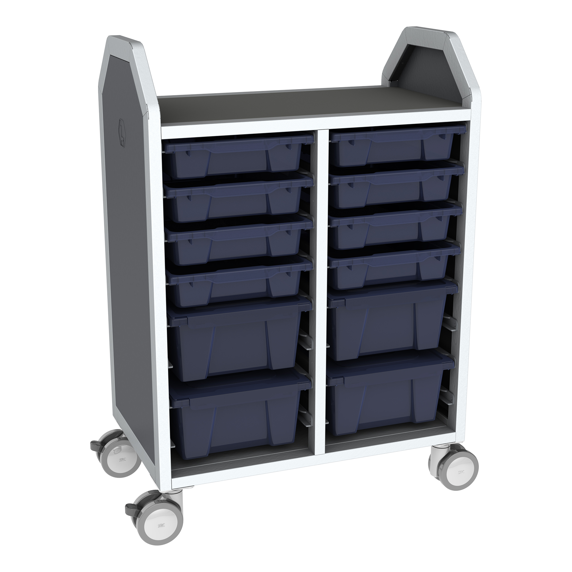 Profile Series Double-Wide Mobile Classroom Storage Cart | School ...