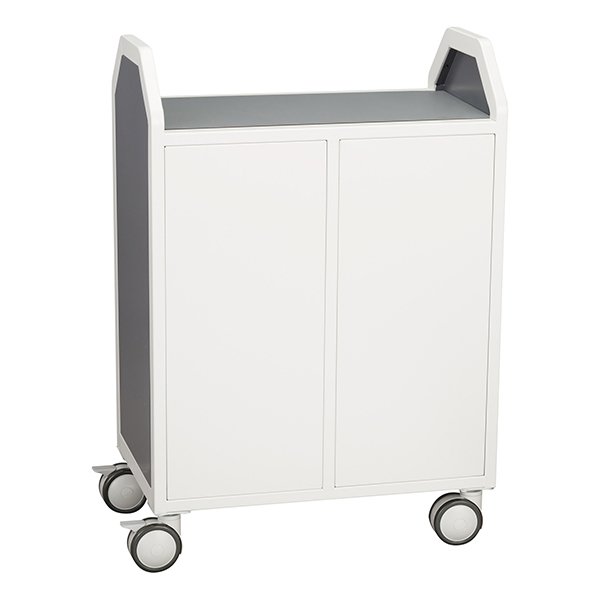Profile Series Double-Wide Mobile Classroom Storage Cart (28 1/4" W x 35 1/2" H) - Back