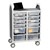 Profile Series Double-Wide Mobile Classroom Storage Cart (28 1/4" W x 35 1/2" H)