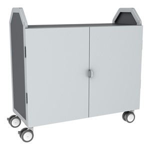 Profile Series Triple-Wide Mobile Classroom Storage Tower w/ Doors