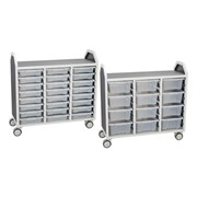 Profile Series Triple-Wide Mobile Classroom Storage Cart