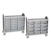 Triple-Wide Mobile Classroom Storage Cart