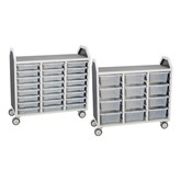 Profile Series Triple-Wide Mobile Classroom Storage Cart