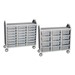 Triple-Wide Mobile Classroom Storage Cart