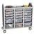 Triple-Wide Mobile Classroom Storage Cart