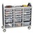 Triple-Wide Mobile Classroom Storage Cart