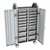 Profile Series Double-Wide Mobile Classroom Storage Tower w/ Doors - 12 Small & 6 Large Bins