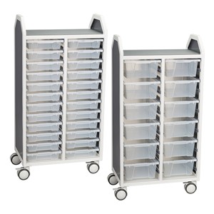 Profile Series Double-Wide Mobile Classroom Storage Tower