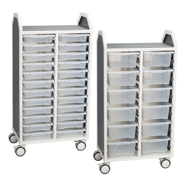Profile Series Double-Wide Mobile Classroom Storage Tower
