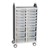Profile Series Double-Wide Classroom Storage Tower w/ 12 Small & 6 Large Bins (28 1/4" x 49 1/2" H)