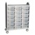 Profile Series Triple-Wide Mobile Classroom Storage Tower (42" W x 49 1/2" H) - Front