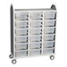 Profile Series Triple-Wide Mobile Classroom Storage Tower (42" W x 49 1/2" H) - Front