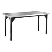 Adjustable-Height Stainless Steel Table