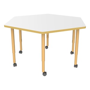 Accent Series Hex Collaborative Whiteboard Table