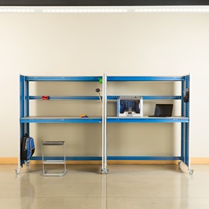 Creation Station Set - Two Tall Workbenches (60" L x 30" D x 70" H)