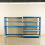 Creation Station Set - One Tall Workbench (60" L x 30" D x 70" H) & One Shelving Unit (60" L x 30" D x 70" H)