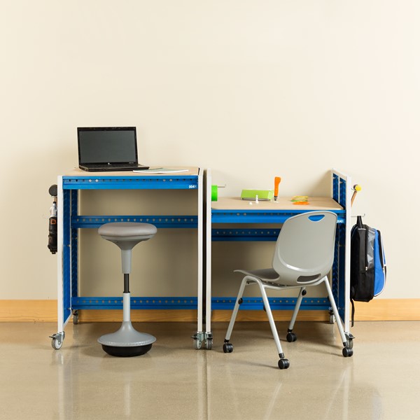 Creation Station Workbench Kit - Square (30" L x 30" D x 36" H) - Seating & accessories not included