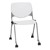 Energy Series Perforated Back Mobile Stack Chair w/o Arms - White