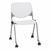 Energy Series Perforated Back Mobile Stack Chair w/o Arms - White