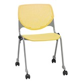 Energy Series Perforated Back Mobile Stack Chair
