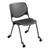 Energy Series Perforated Back Mobile Stack Chair w/o Arms - Black