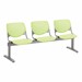 Energy Series Perforated Back Beam Seating w/ Three Seats - Lime Green