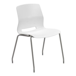 Scholar Series Stack Chair w/ out Arms - White