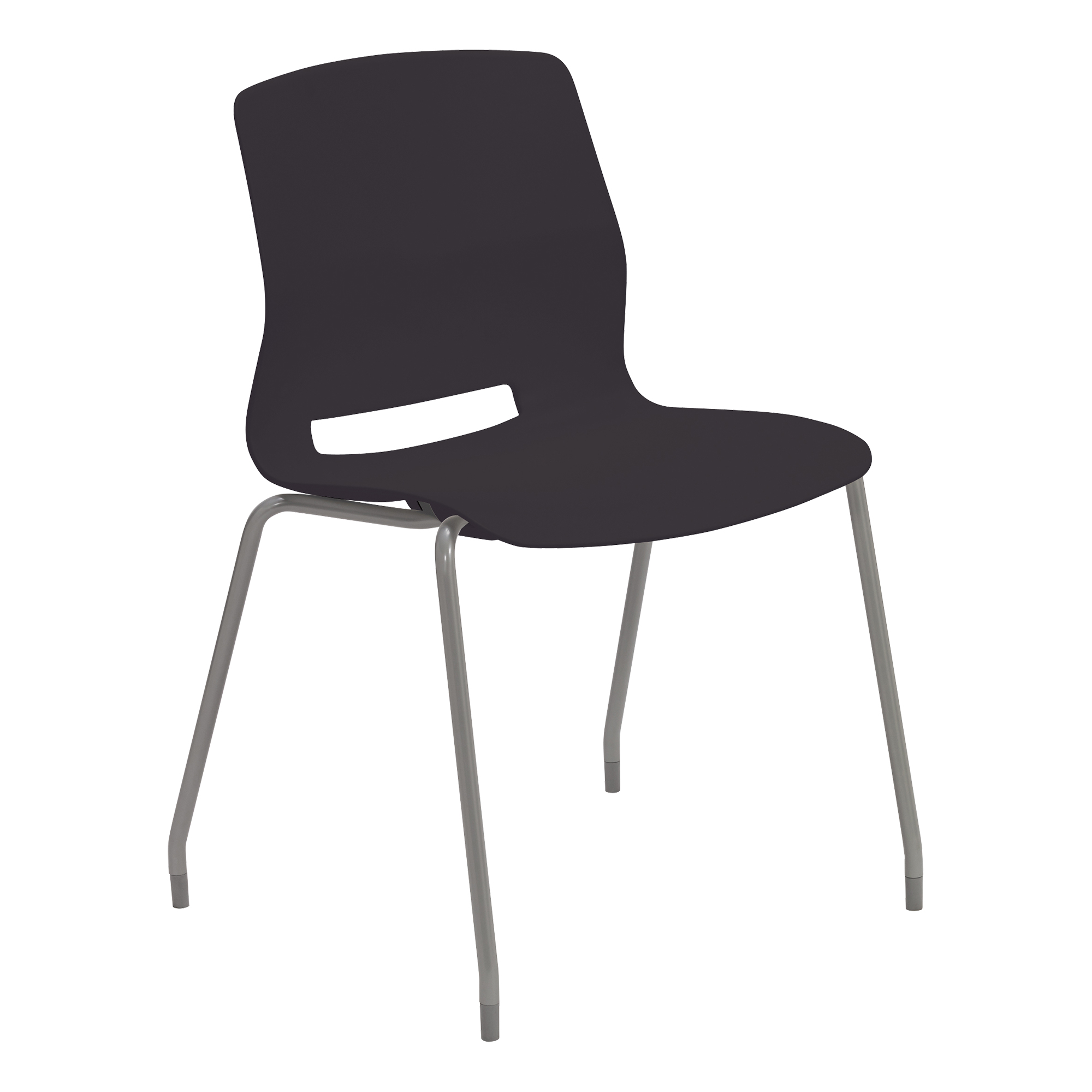 Scholar Series Stack Chair w/o Arms - Black