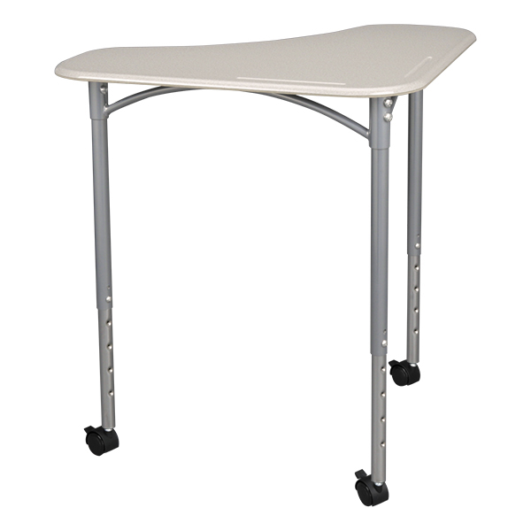 Boomerang Collaborative Desk w/o Wire Box - Pencil groove