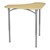 Boomerang Collaborative Desk w/o Wire Box - Sugar Maple - Pencil groove