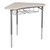 Boomerang Collaborative Desk w/ Wire Box - Gray Spectrum