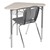 Boomerang Collaborative Desk w/ Wire Box