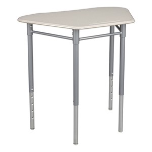 Hex Collaborative Desk w/o Wire Box & 18" Shapes Series School Chair Set – 16 Desks/Chairs - Desk