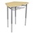 Hex Collaborative Desk w/ Wire Box & 18" Shapes Series School Chair Set – 16 Desks/Chairs - Desk