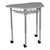 Hex Collaborative Desk w/ Wire Box - Pencil groove