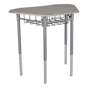 Hex Collaborative Desk w/ Wire Box - Cosmic Strandz - Pencil groove