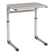 Rectangle Cantilever School Desk w/ Curved Edge