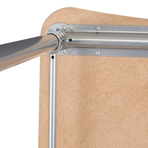 Rectangle Collaborative Desk w/ Curved Edge - Frame