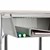 Hex Collaborative Desk w/ XL Perforated Metal Book Box & Chrome Upper Frame w/ Glides - Book Box