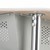 Hex Collaborative Desk w/ XL Perforated Metal Book Box & Chrome Upper Frame w/ Glides - Frame