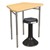 Trapezoid Collaborative Desk - Stool not included