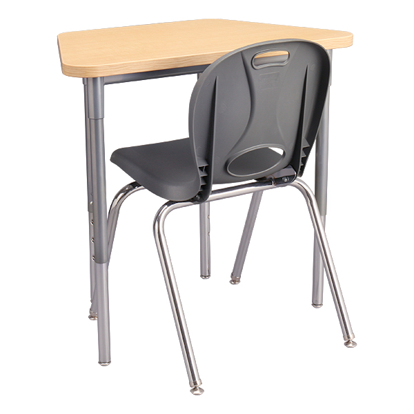 Trapezoid Collaborative Desk - Chair not included
