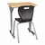 Adjustable-Height Y-Frame Desk - Chair not included