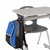 Adjustable-Height Y-Frame Desk - Backpack hook
