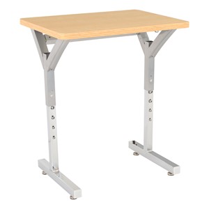 Adjustable-Height Y-Frame Desk - Sugar Maple